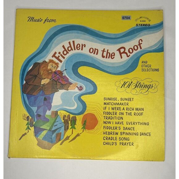 Fiddler On The Roof 101 Strings LP Vinyl Record Vintage Music - Picture 3 of 4